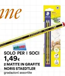 Ipercoop 2 matite in grafite noris staedtler offerta