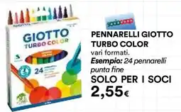 Ipercoop Pennarelli Giotto Turbo Color offerta