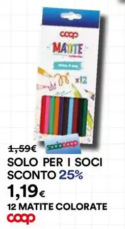 Ipercoop MATITE COLORATE coop offerta