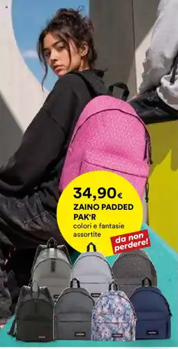 Ipercoop ZAINO PADDED PAK'R offerta