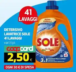 Ipercoop Detersivo Lavatrice Sole offerta