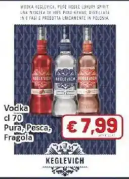 Paghi Poco Vodka Pura, Pesca, Fragola Keglevich offerta