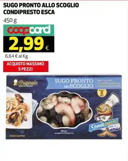 Ipercoop Sugo Pronto allo Scoglio Condipresto Esca offerta