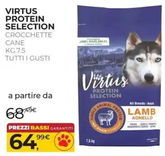 Arcaplanet Virtus Protein Selection Crocchette Cane offerta