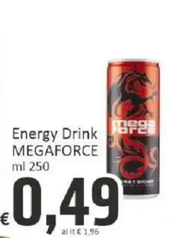 Paghi Poco Energy drink megaforce offerta