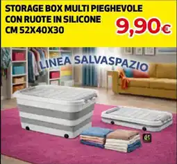 Ipercoop STORAGE BOX MULTI PIEGHEVOLE CON RUOTE IN SILICONE offerta