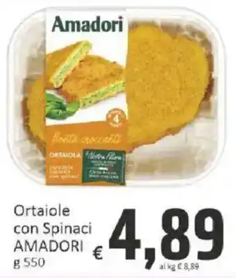 Paghi Poco Ortaiole con Spinaci AMADORI offerta