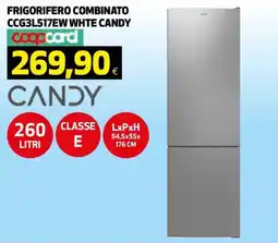 Ipercoop FRIGORIFERO COMBINATO CCG3L517EW WHITE CANDY offerta