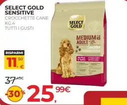 Arcaplanet Select gold sensitive croccette cane offerta