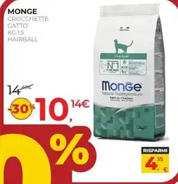 Arcaplanet Monge Crocchette Gatto Hairball offerta