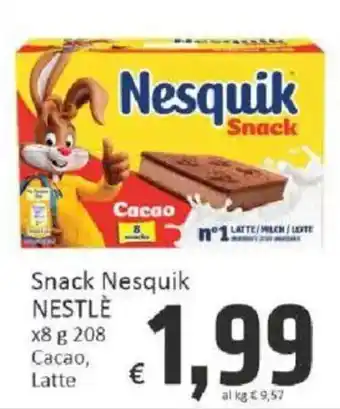 Paghi Poco Snack Nesquik NESTLÈ offerta
