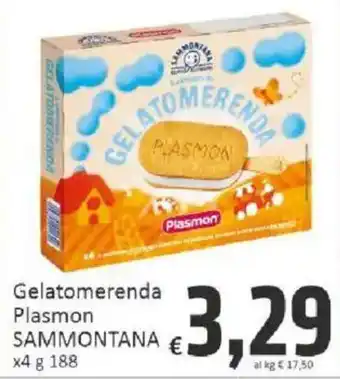 Paghi Poco Gelatomerenda Plasmon SAMMONTANA offerta