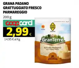Ipercoop Grana Padano Grattuggiato Fresco GranTerre offerta