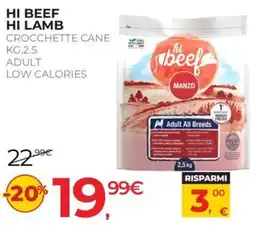 Arcaplanet HI BEEF HI LAMB CROCCETTE CANE offerta