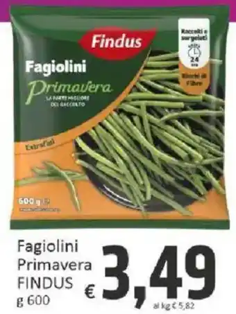 Paghi Poco Fagiolini Primavera FINDUS offerta