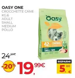 Arcaplanet OASY ONE CROCCETTE CANE offerta