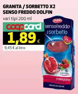Ipercoop senso freddo dolfin il sorbetto offerta