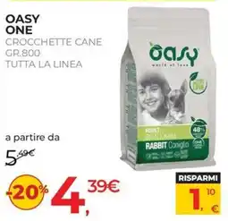 Arcaplanet OASY ONE CROCCETTE CANE offerta