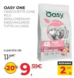 Arcaplanet OASY ONE CROCCETTE CANE offerta