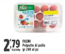 Rossotono Carrefour Fileni polpette di pollo offerta