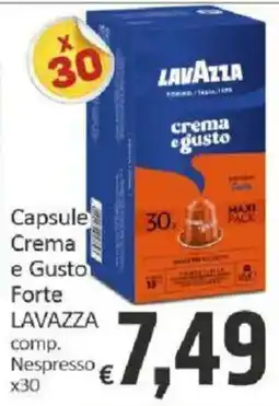 Paghi Poco Capsule Crema e Gusto Forte LAVAZZA comp. Nespresso offerta