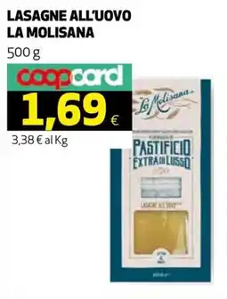 Ipercoop Lasagne all'uovo La Molisana offerta