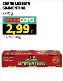 Ipercoop CARNE LESSATA SIMMENTHAL offerta