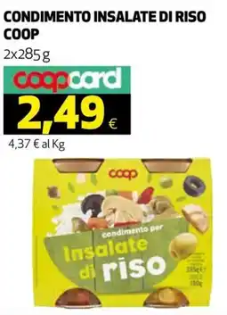 Ipercoop Condimento insalate di riso COOP offerta