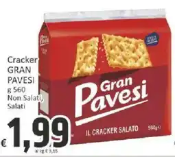 Paghi Poco Cracker Gran Pavesi offerta