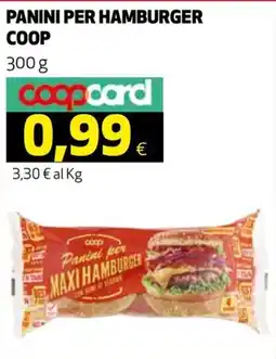 Ipercoop Panini per Hamburger COOP offerta