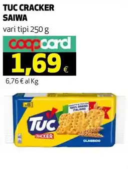 Ipercoop TUC CRACKER SAIWA offerta