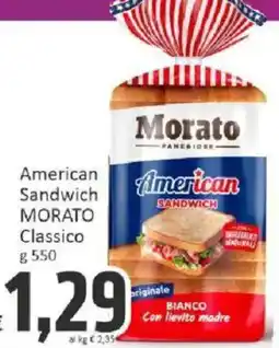 Paghi Poco American Sandwich MORATO offerta
