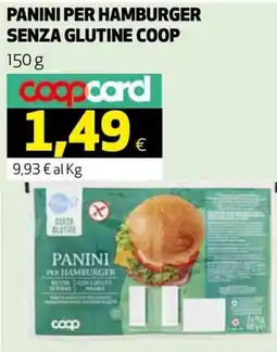Ipercoop Panini per hamburger senza glutine Coop offerta