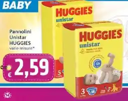 Paghi Poco Pannolini Unistar Huggies offerta