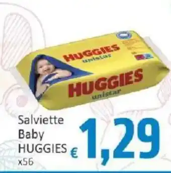 Paghi Poco Salviette Baby Huggies offerta