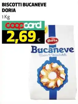 Ipercoop Biscotti Bucaneve Doria offerta