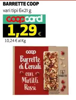 Ipercoop Barrette di Cereali con Mirtilli Rossi offerta