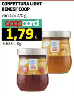 Ipercoop CONFETTURA LIGHT BENESI' COOP offerta