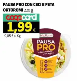 Ipercoop PAUSA PRO CON CECI E FETA ORTOROMI offerta