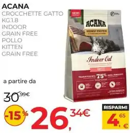 Arcaplanet ACANA CROCCETTE GATTO offerta