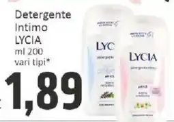 Paghi Poco Detergente Intimo LYCIA offerta