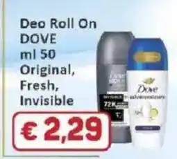 Paghi Poco Deo Roll On DOVE offerta