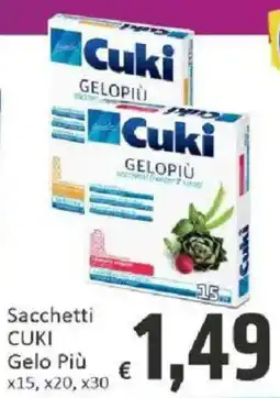 Paghi Poco Sacchetti CUKI Gelo Più offerta