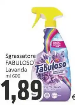 Paghi Poco Sgrassatore Fabuloso Lavanda offerta