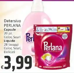 Paghi Poco Detersivo PERLANA Capsule offerta