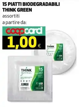 Ipercoop PIATTI BIODEGRADABILI THINK GREEN offerta