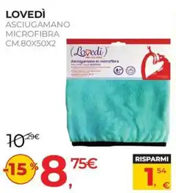 Arcaplanet LOVEDÌ ASCIUGAMANO MICROFIBRA offerta