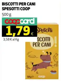 Ipercoop Biscotti per cani Spesotti Coop offerta