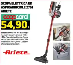 Ipercoop Scopa Elettrica ED Aspirabriciole 2761 Ariete offerta