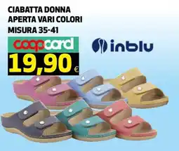 Ipercoop Ciabatta donna inblu offerta